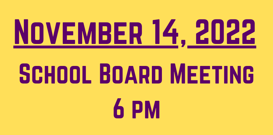 School Board Meeting - November 14, 2022