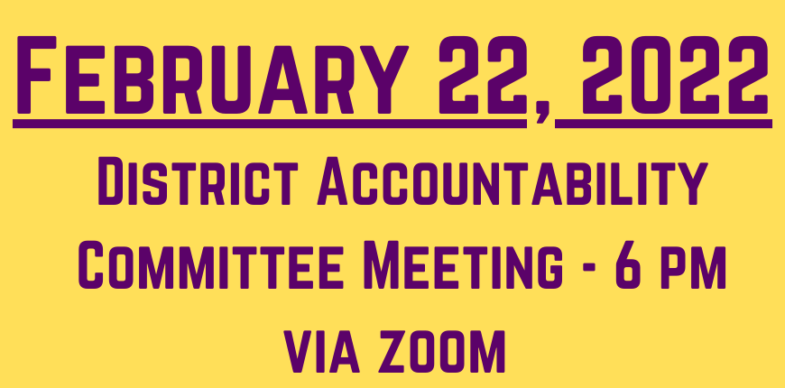 District Accountability Meeting - February 22nd