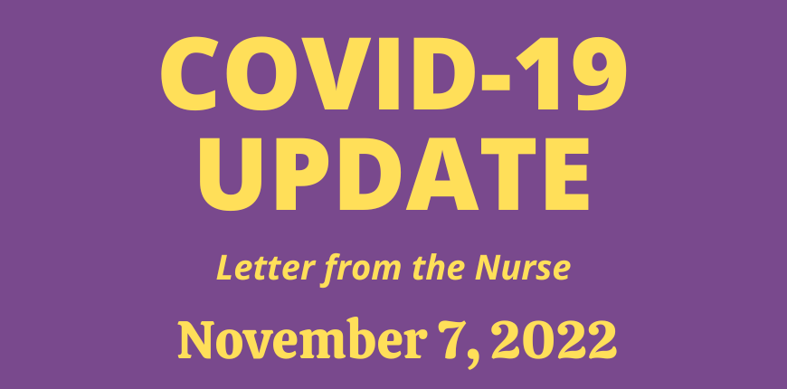 COVID-19 Update - November 7, 2022