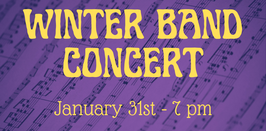 Band Concert - January 31 - 7 PM