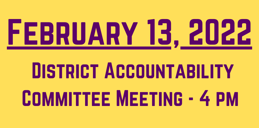 District Accountability Meeting - February 13th