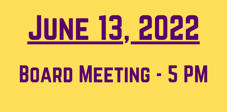 School Board Meeting - June 13, 2022