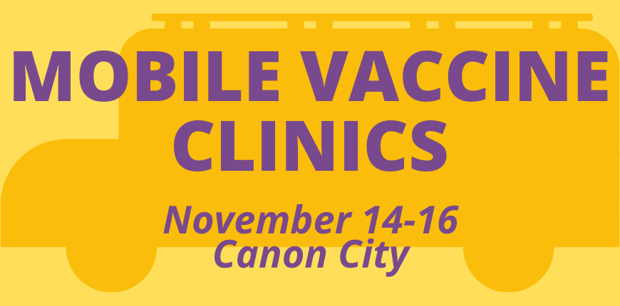 Mobile vaccination clinics - Canon City - November 14-16