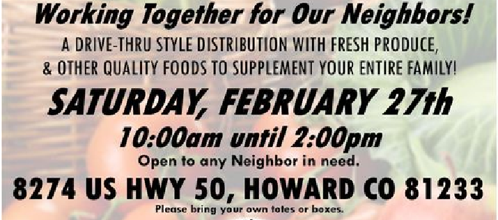 Food Distribution This Saturday
