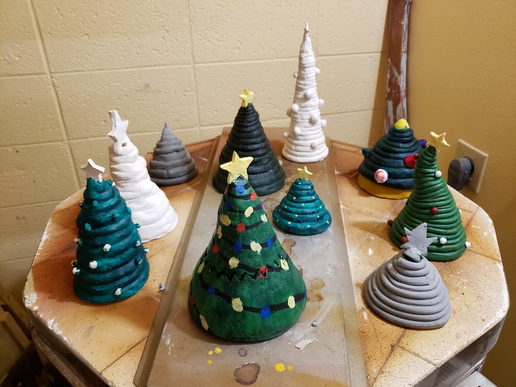 Ceramic class Christmas Trees