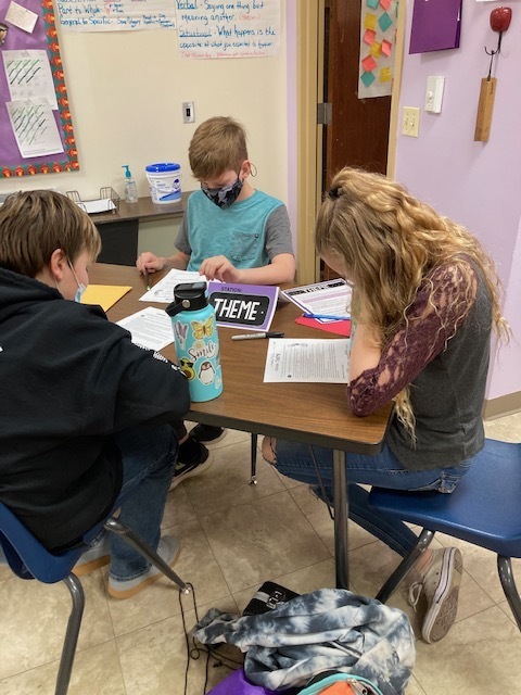 Students work together to solidify their understanding of core reading/language arts skills to prepare for the end-of- year state and district assessments.
