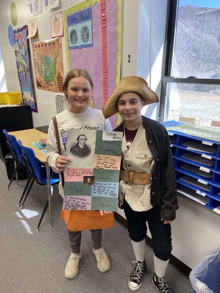 Sophie and Alicen researched the colonist Patrick Henry.