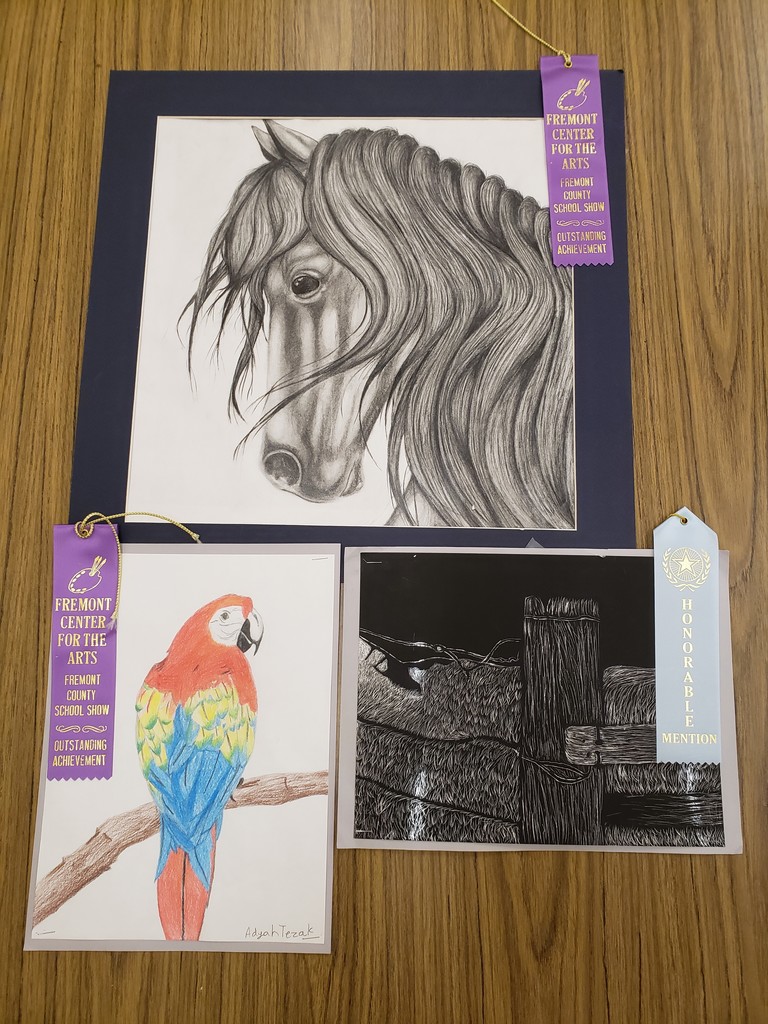 FCA Artwork. From top going clockwise: Roxan Koch, Lilyan Mummert, Adyah Tezak