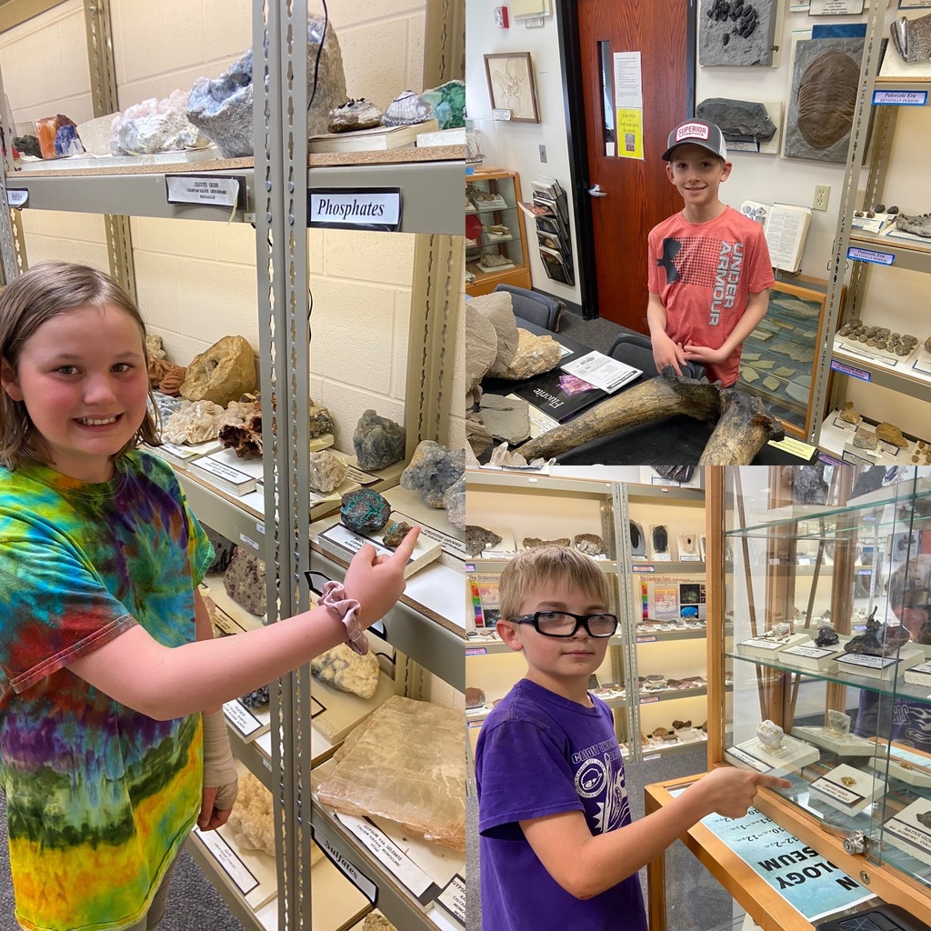 Each student picked out their favorite mineral or fossil from the geology museum. For many, it was hard to pick just one.