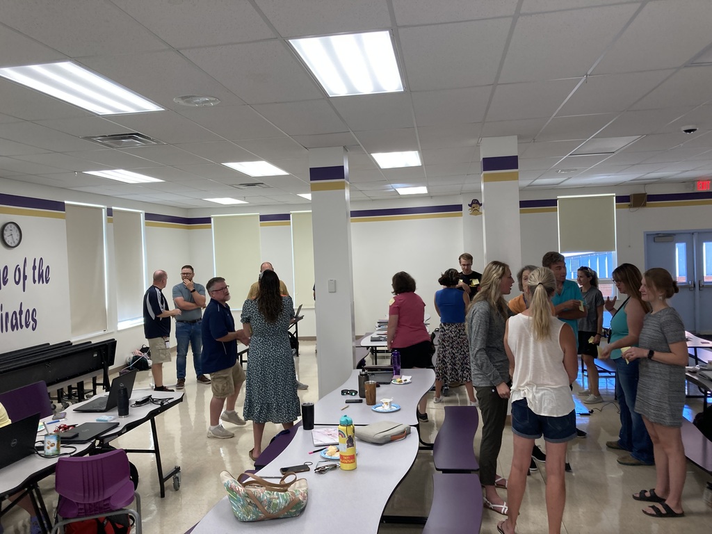 Teachers and staff reconnected after a long summer.  There was lots of positive energy, and excitement in the air.  Welcome back all!