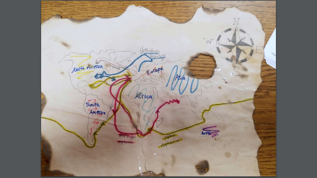 American History 8th Grade Exploration Map